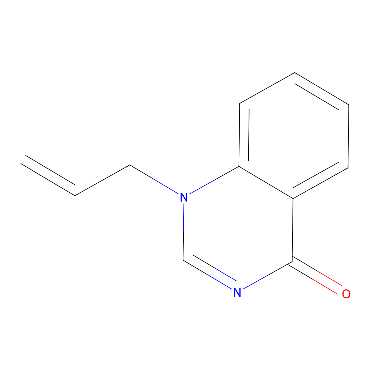 4(1H)-Quinazolinone, 1-allyl- molecular structure, CAS 28899-21-0