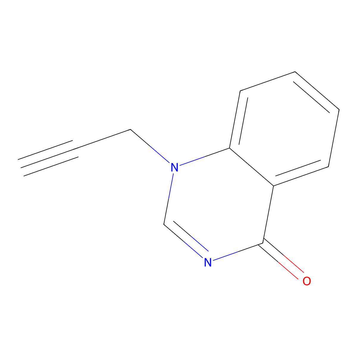 1-(Prop-2-yn-1-yl)quinazolin-4(1H)-one molecular structure, CAS 28899-22-1