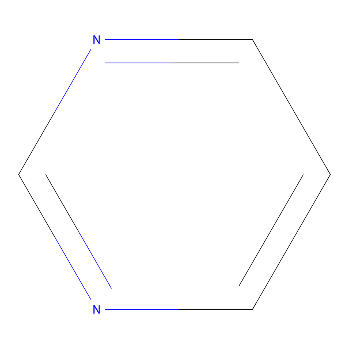 Pyrimidine molecular structure, CAS 289-95-2