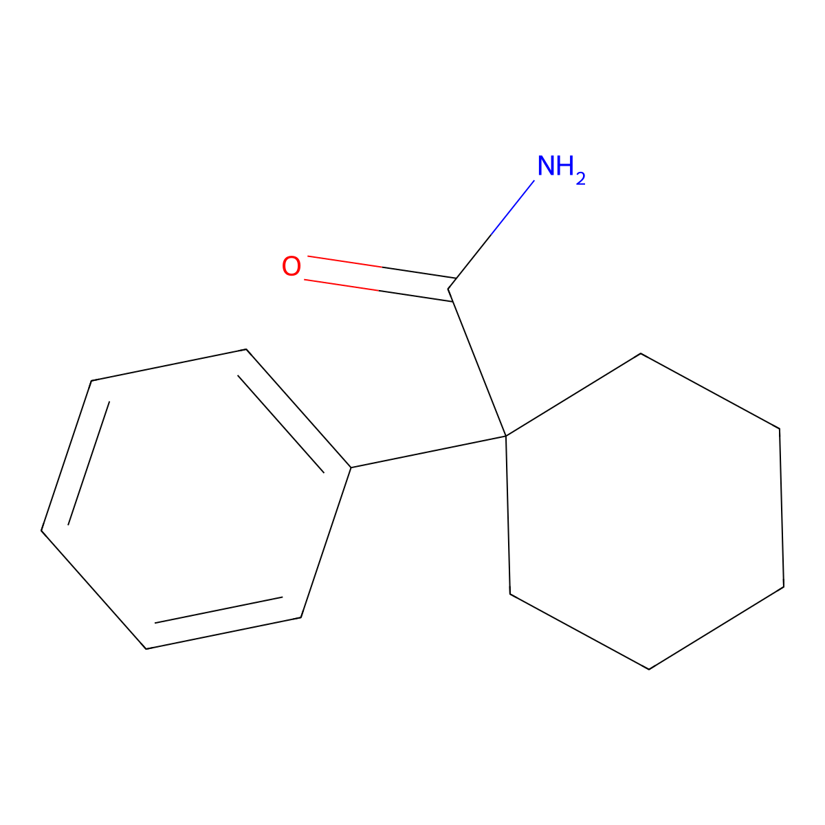 Cyclohexanecarboxamide, 1-phenyl- molecular structure, CAS 2890-60-0