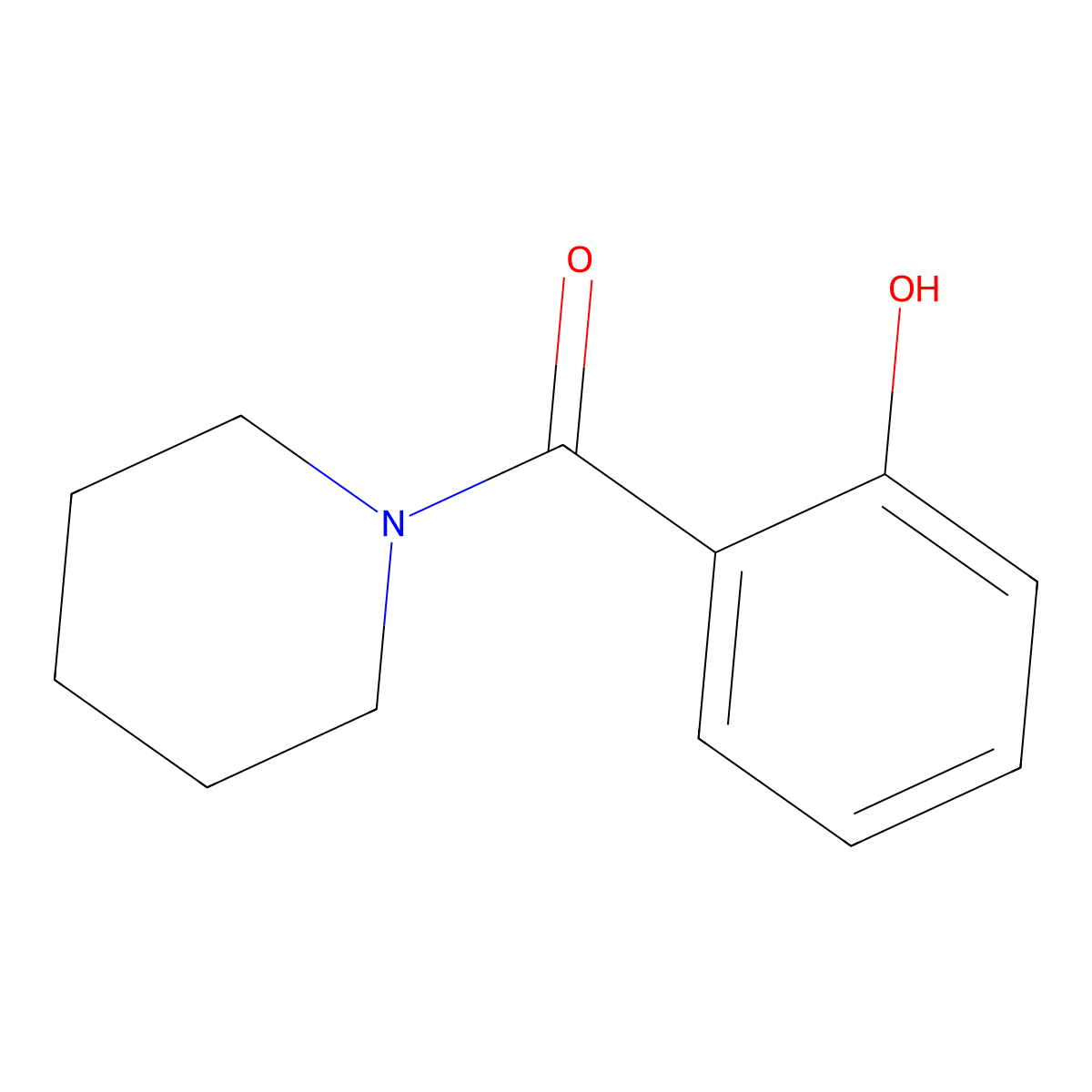 (2-Hydroxyphenyl)(piperidin-1-yl)methanone molecular structure, CAS 2890-83-7