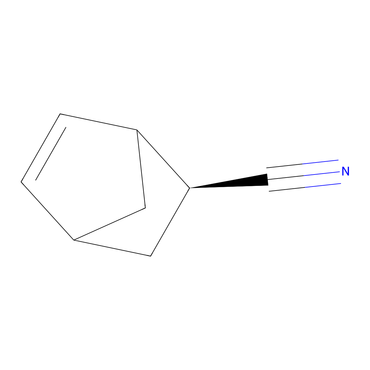 (2s)-Bicyclo[2.2.1]hept-5-ene-2-carbonitrile molecular structure, CAS 2890-96-2
