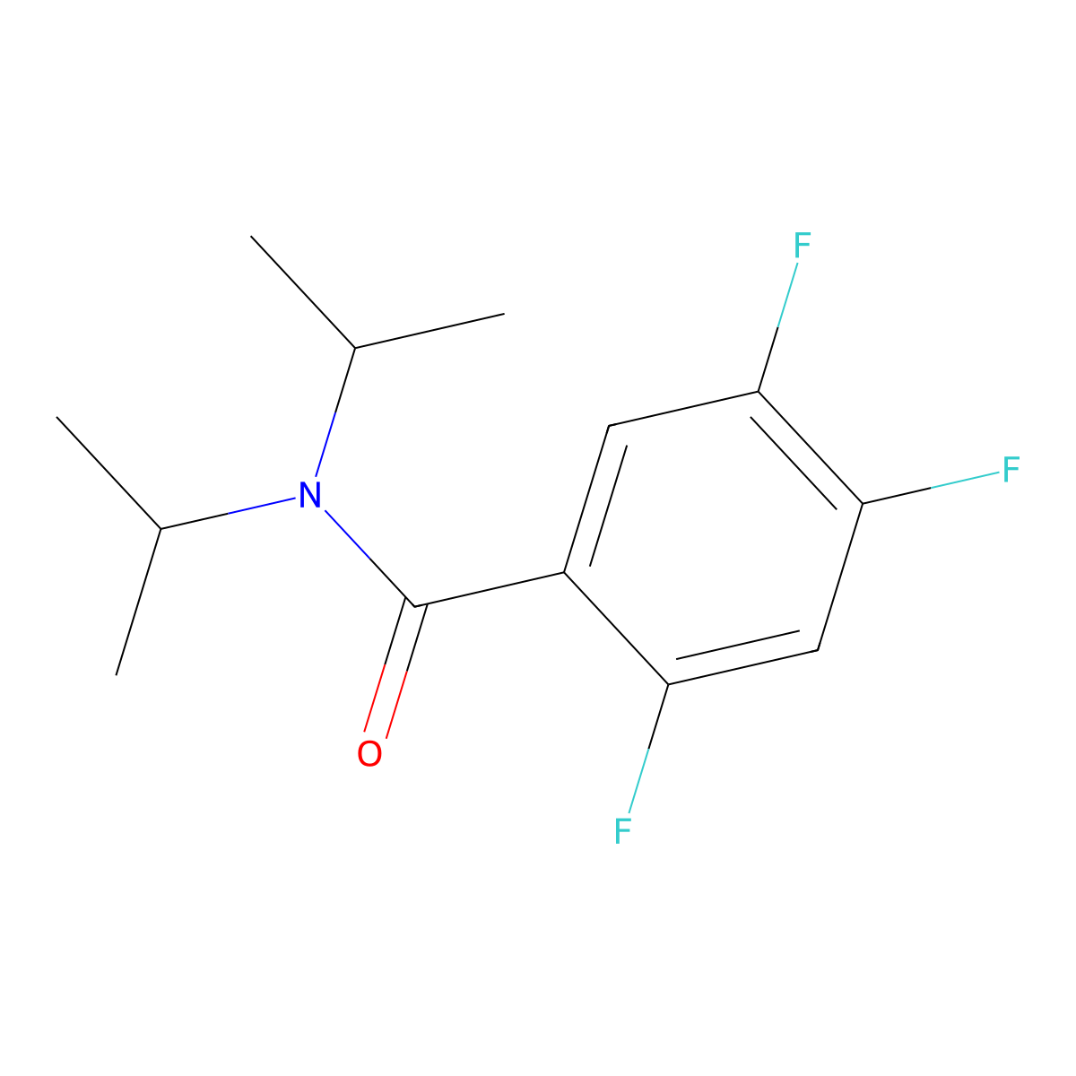 2,4,5-Trifluoro-N,N-bis(1-methylethyl)benzamide molecular structure, CAS 2890225-64-4