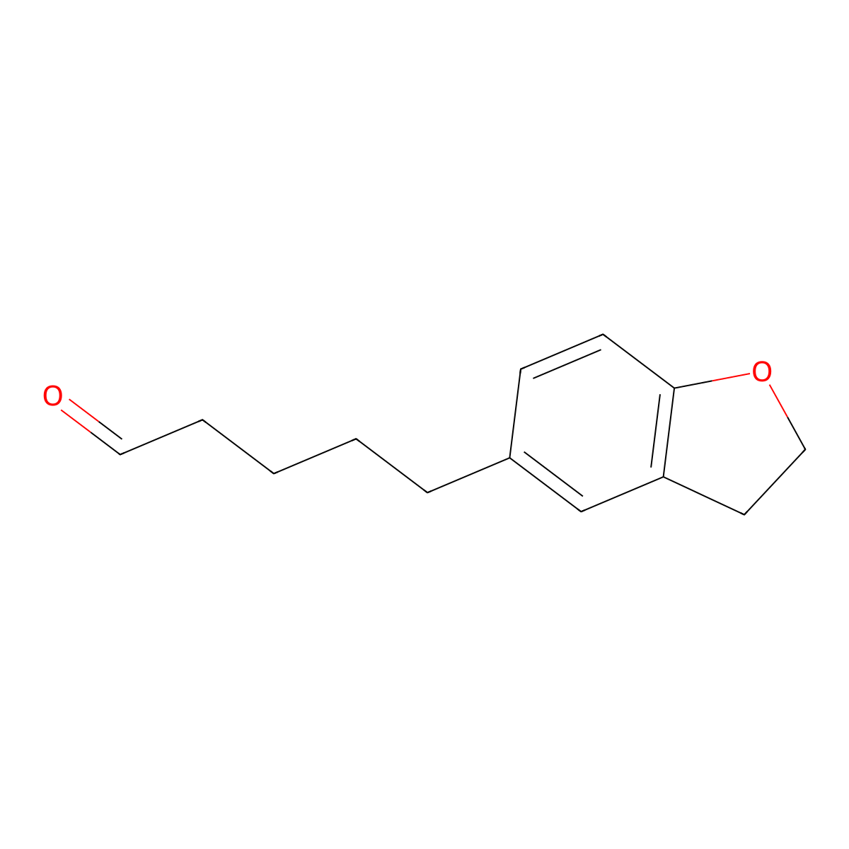 5-(2,3-Dihydrobenzofuran-5-yl)pentanal molecular structure, CAS 289032-22-0