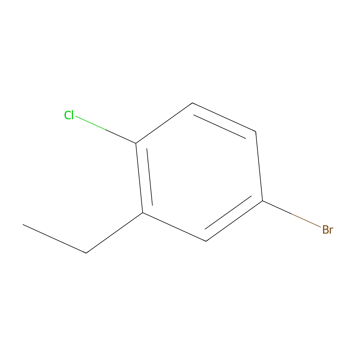 4-Bromo-1-chloro-2-ethylbenzene molecular structure, CAS 289039-22-1