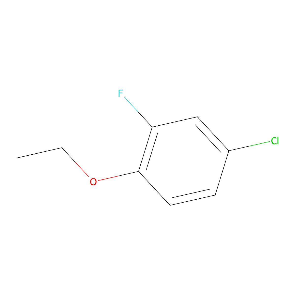 4-Chloro-2-fluorophenetole molecular structure, CAS 289039-40-3