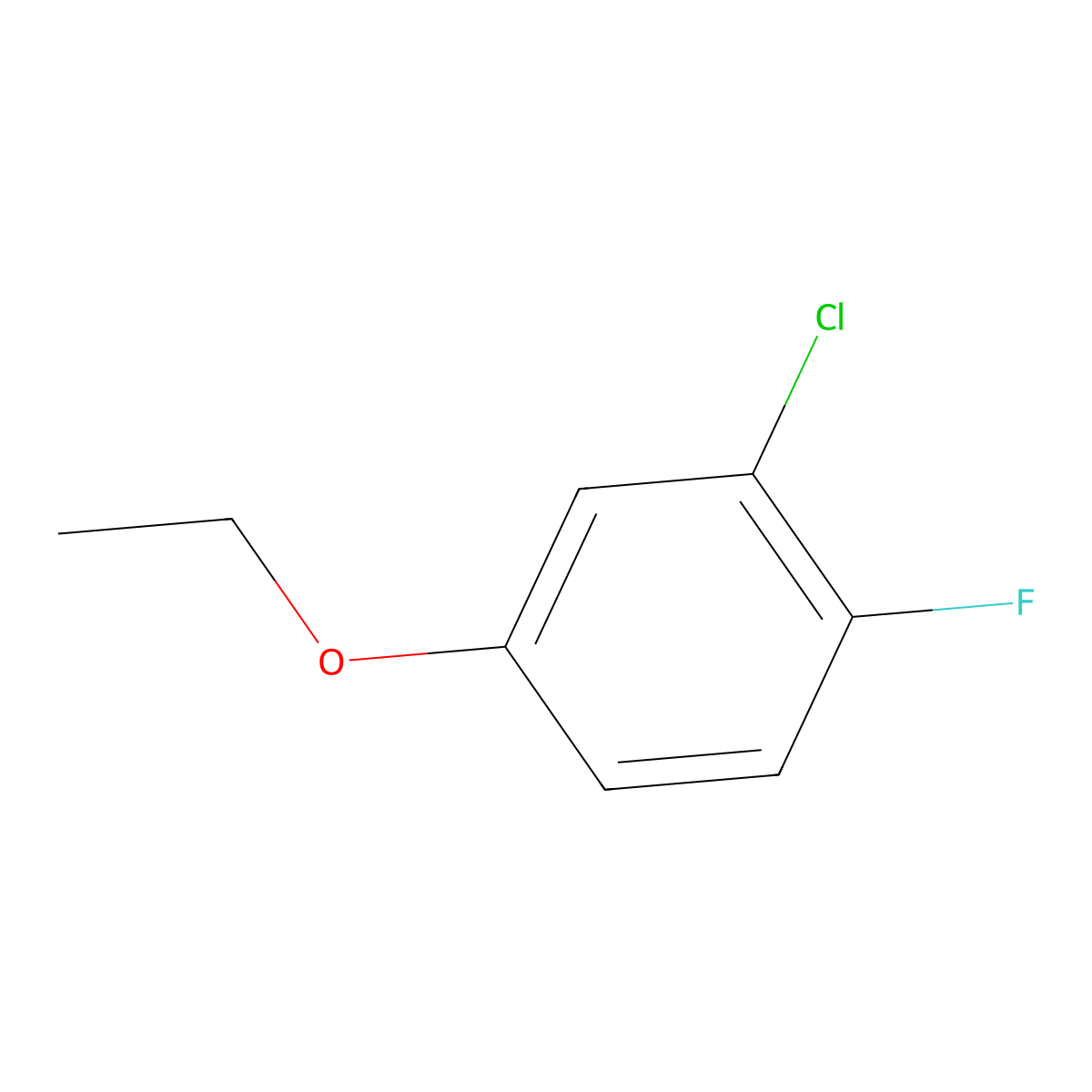 3-Chloro-4-fluorophenetole molecular structure, CAS 289039-45-8