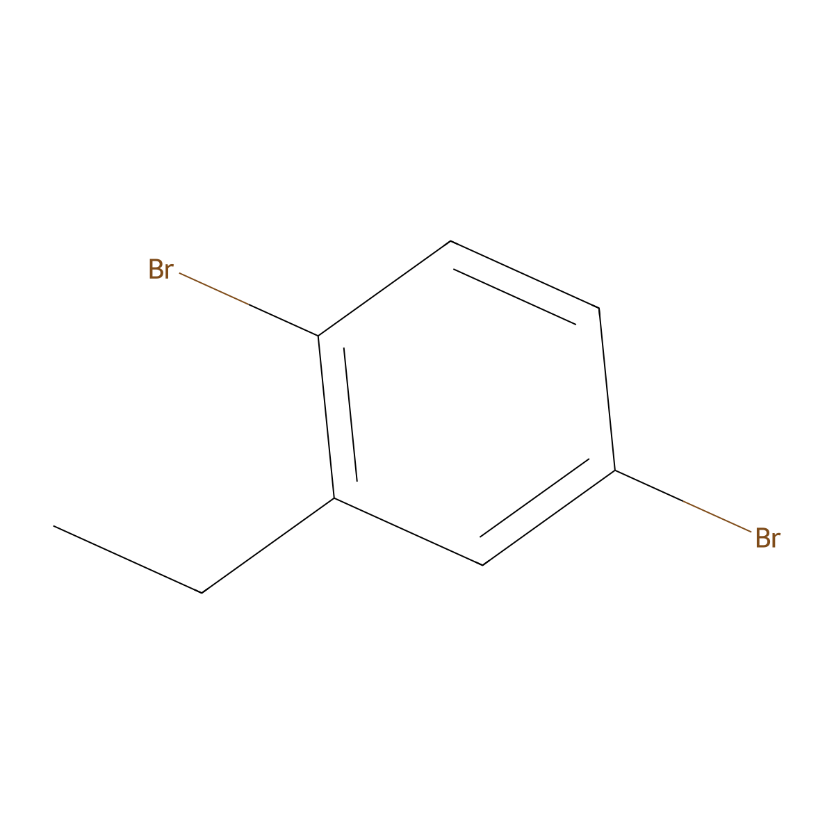 Benzene, 1,4-dibromo-2-ethyl- molecular structure, CAS 289039-53-8