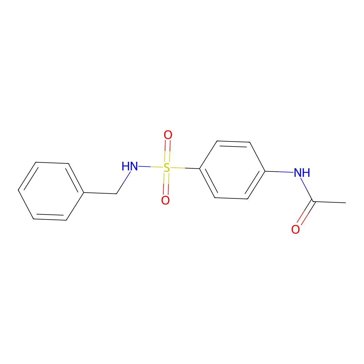 N-[4-(benzylsulfamoyl)phenyl]acetamide molecular structure, CAS 289061-13-8