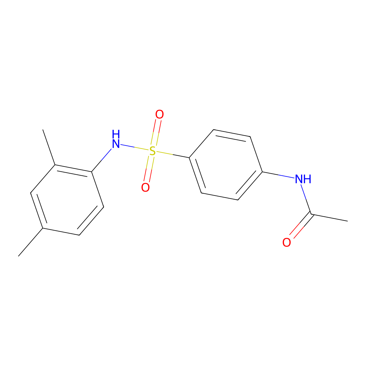 N-[4-[(2,4-dimethylphenyl)sulfamoyl]phenyl]acetamide molecular structure, CAS 289061-18-3
