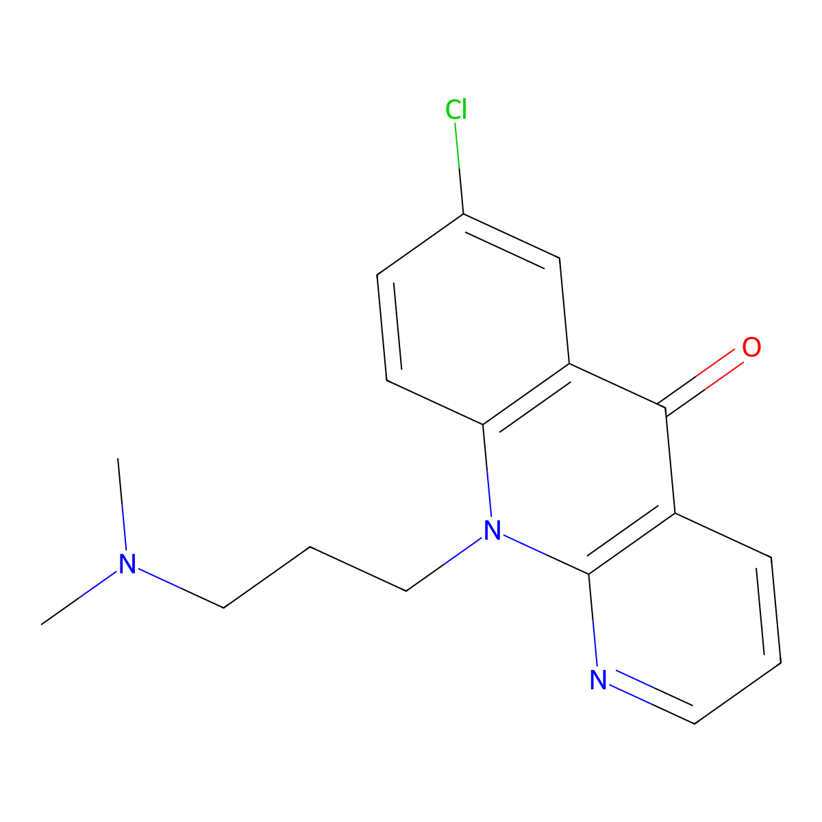 Benzonaphthyridone molecular structure, CAS 28907-44-0
