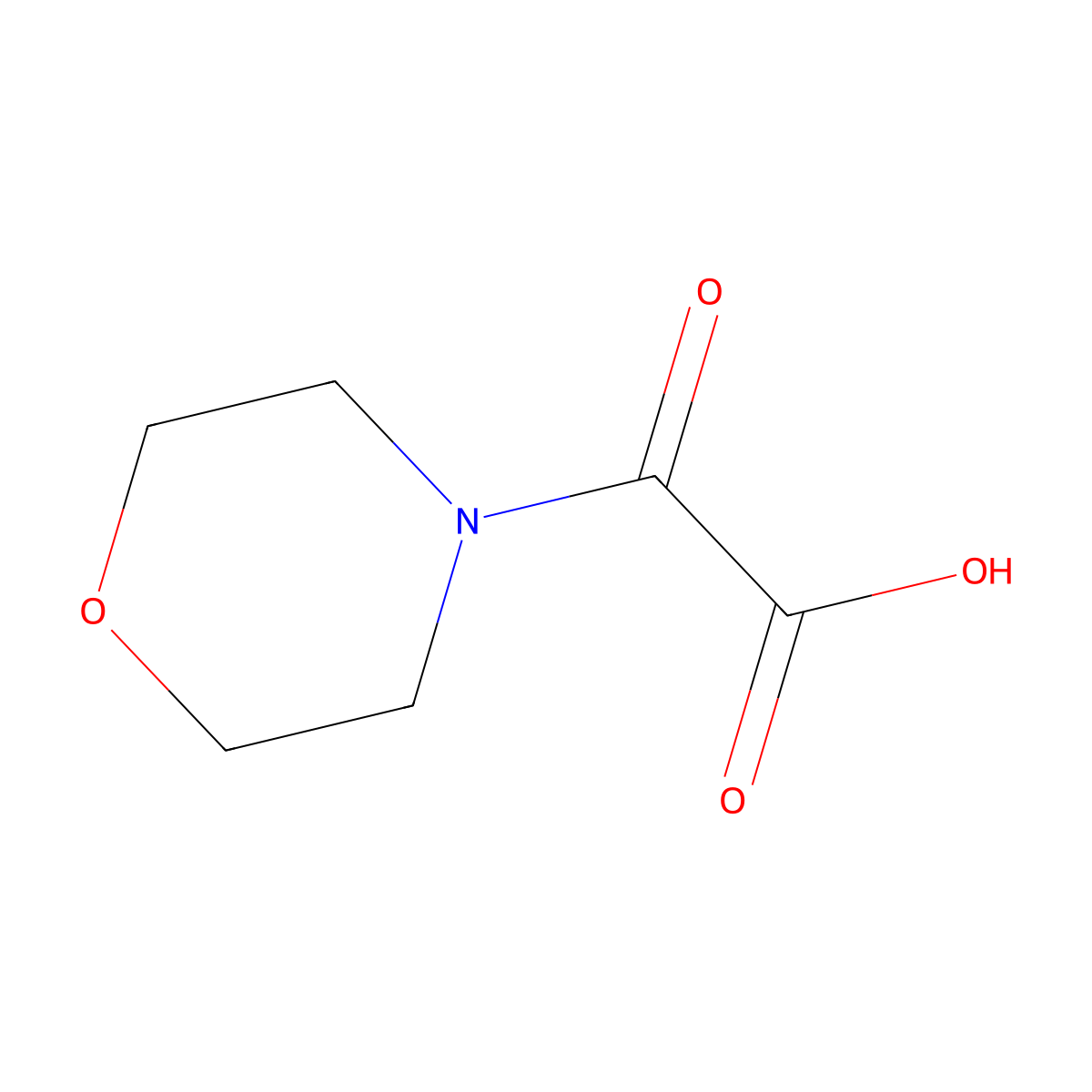 (Morpholin-4-yl)(oxo)acetic acid molecular structure, CAS 28911-34-4