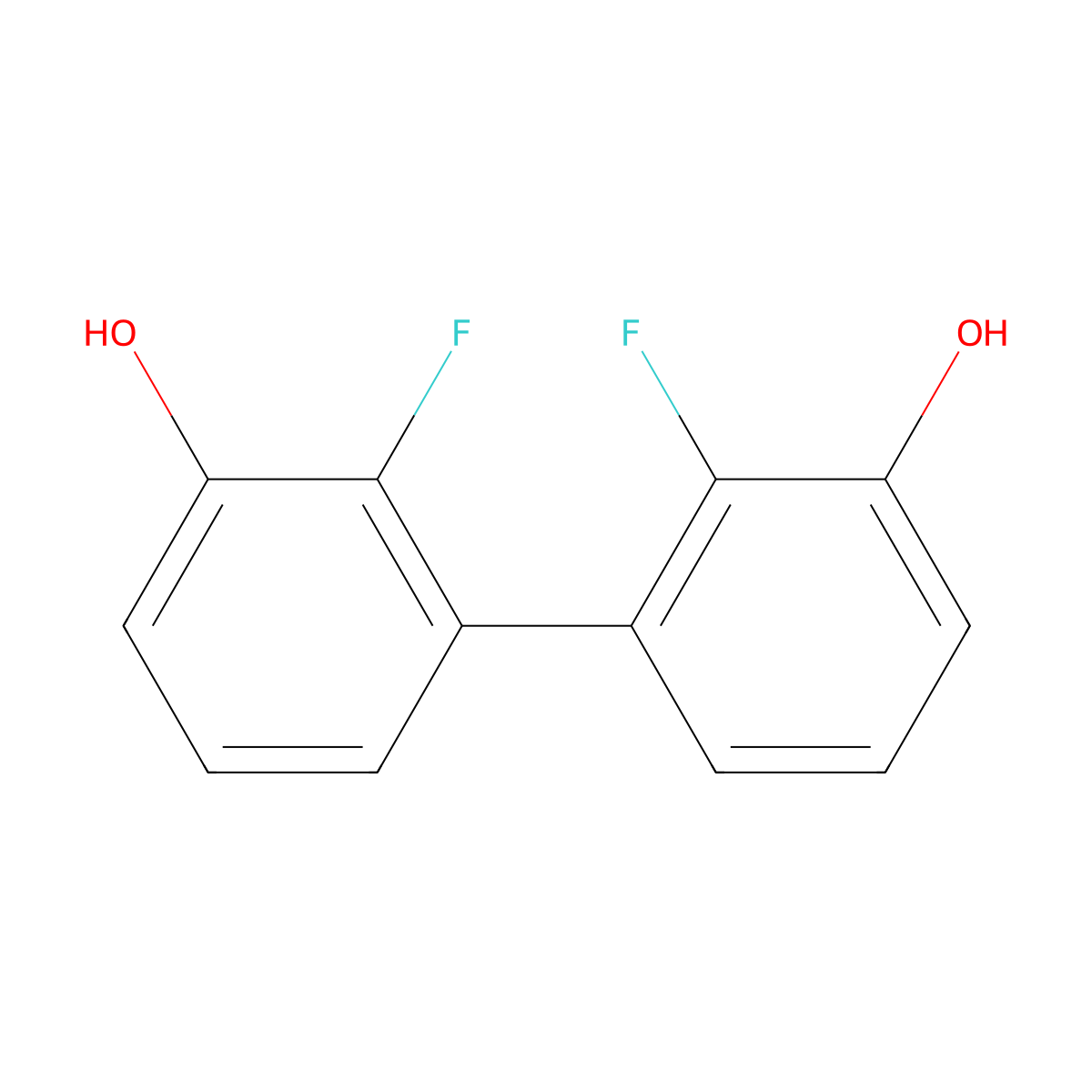2,2'-Difluoro-[1,1'-biphenyl]-3,3'-diol molecular structure, CAS 2891439-19-1