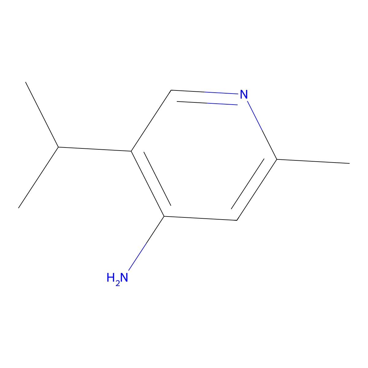 5-Isopropyl-2-methylpyridin-4-amine molecular structure, CAS 2891510-77-1