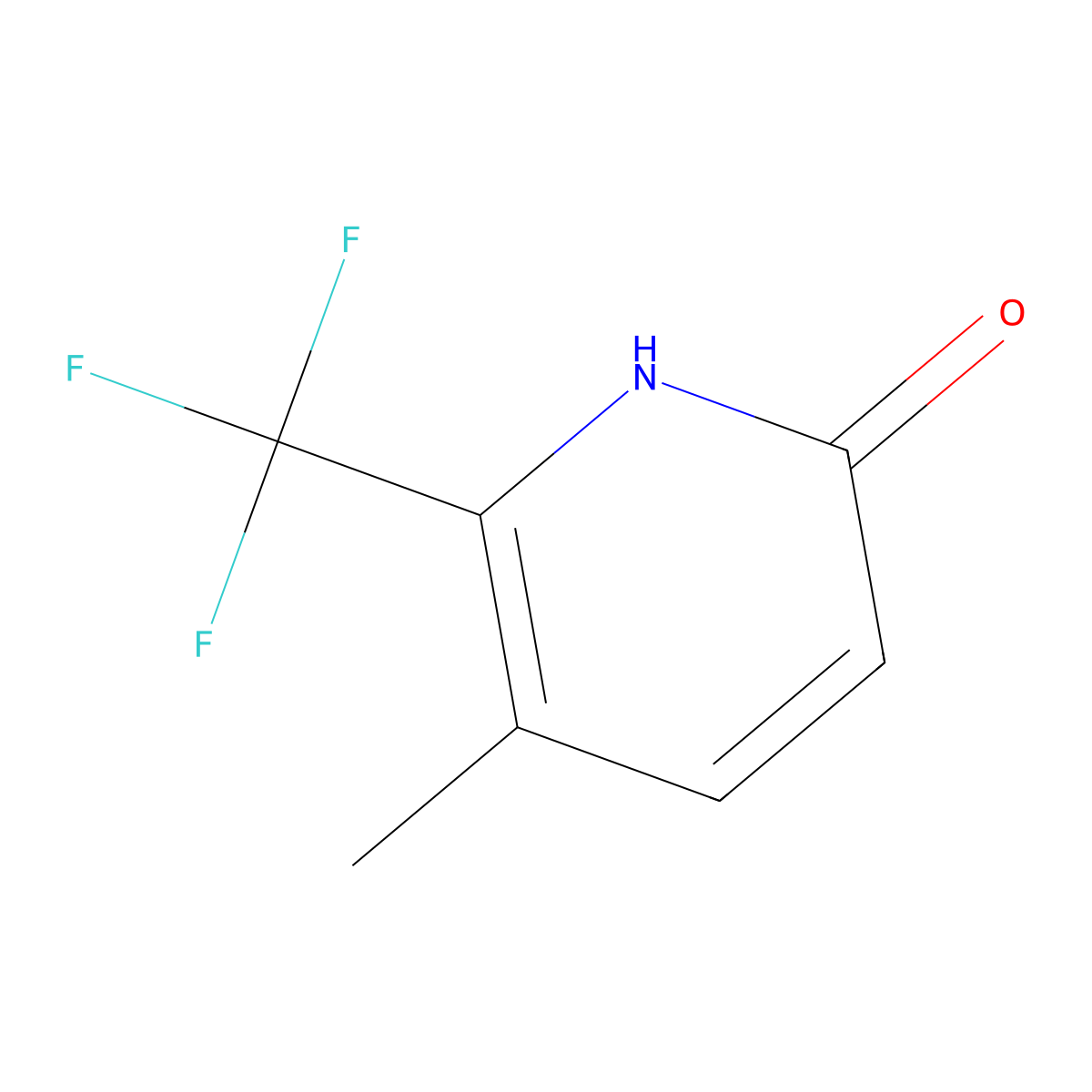 5-Methyl-6-(trifluoromethyl)pyridin-2-ol molecular structure, CAS 2891518-85-5