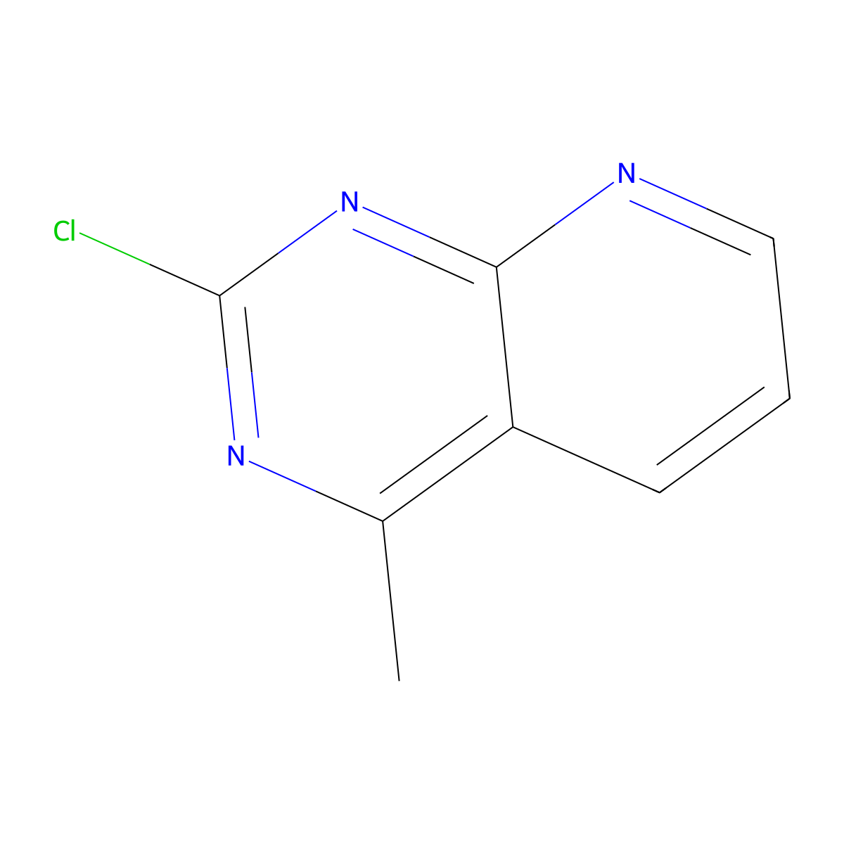 2-Chloro-4-methylpyrido[2,3-d]pyrimidine molecular structure, CAS 2891520-39-9