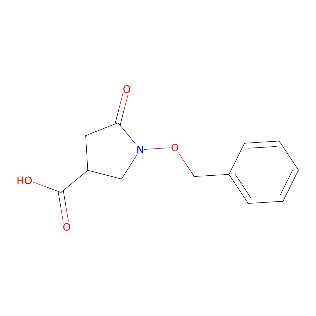 (S)-1-(Benzyloxy)-5-oxopyrrolidine-3-carboxylic acid molecular structure, CAS 2891579-93-2