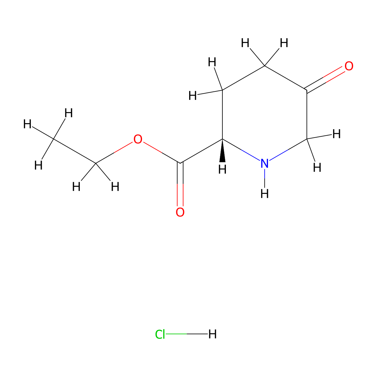 (S)-5-Oxo-piperidine-2-carboxylic acid ethyl ester hydrochloride molecular structure, CAS 2891580-19-9