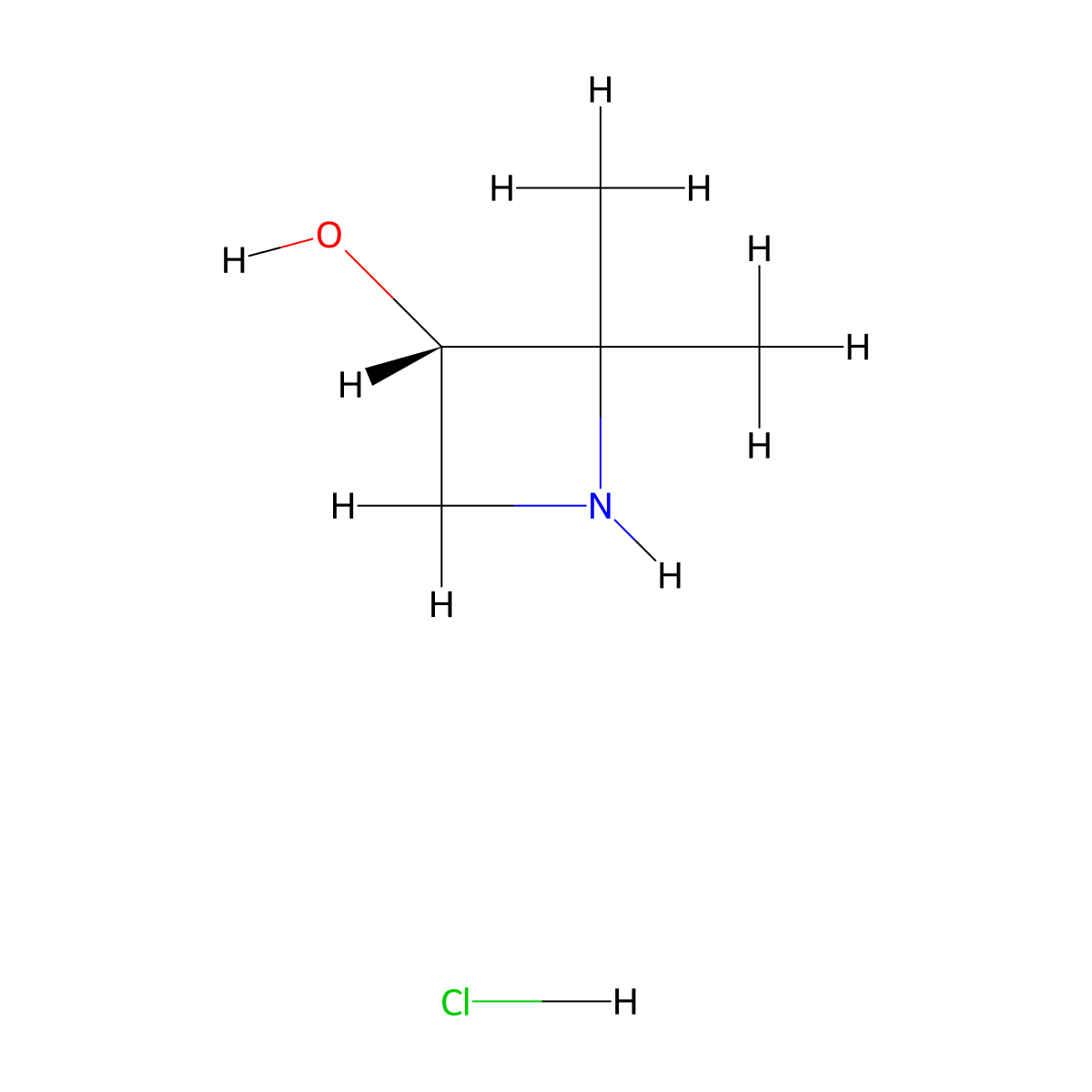 (3S)-2,2-Dimethylazetidin-3-OL hydrochloride molecular structure, CAS 2891580-79-1