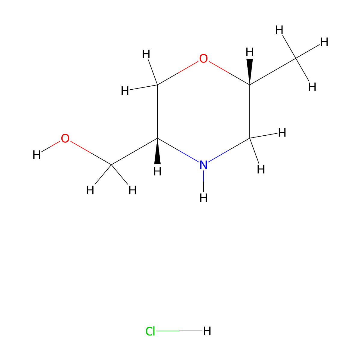 [(3R,6R)-6-methylmorpholin-3-yl]methanol hydrochloride molecular structure, CAS 2891581-79-4