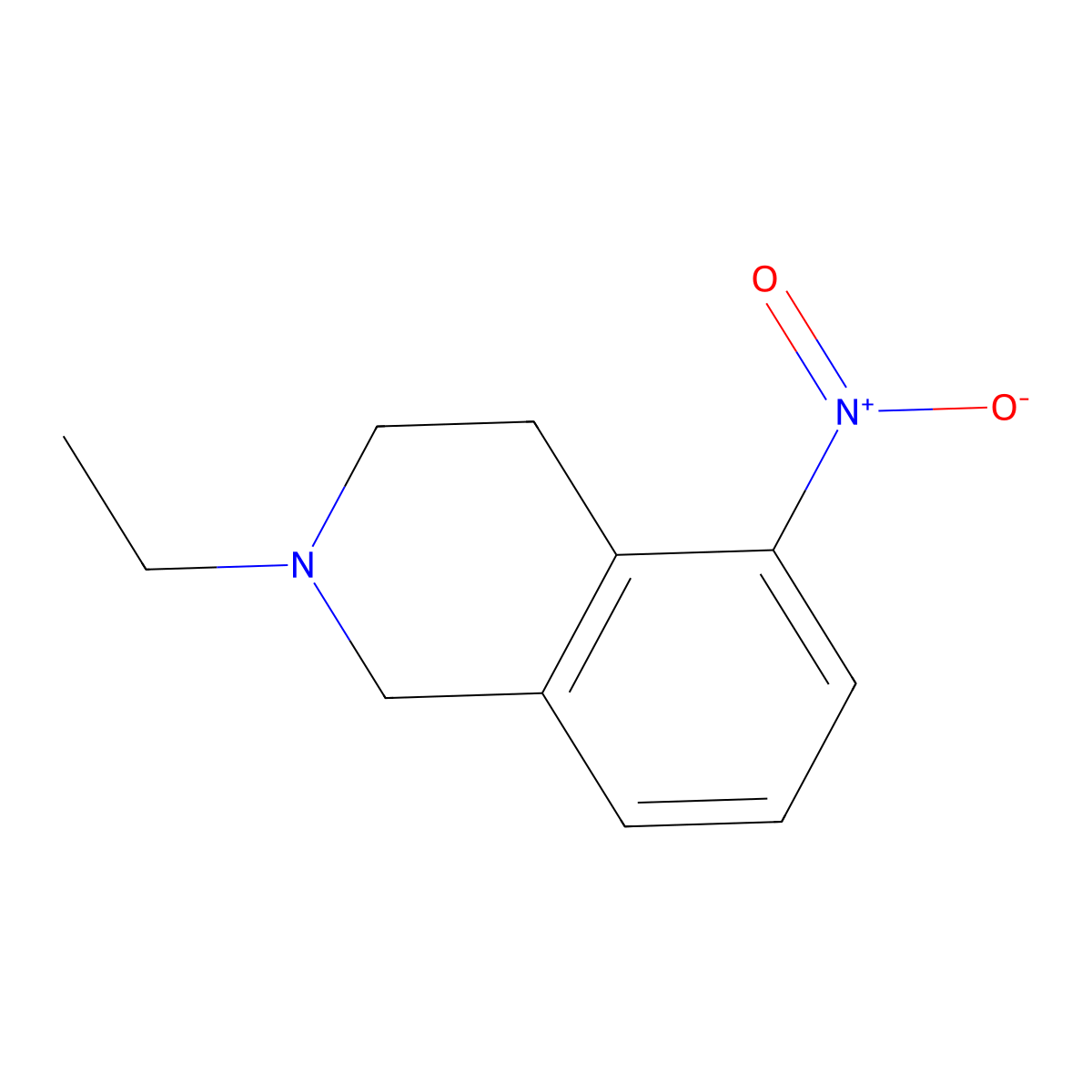 2-Ethyl-5-nitro-1,2,3,4-tetrahydroisoquinoline molecular structure, CAS 2891597-38-7