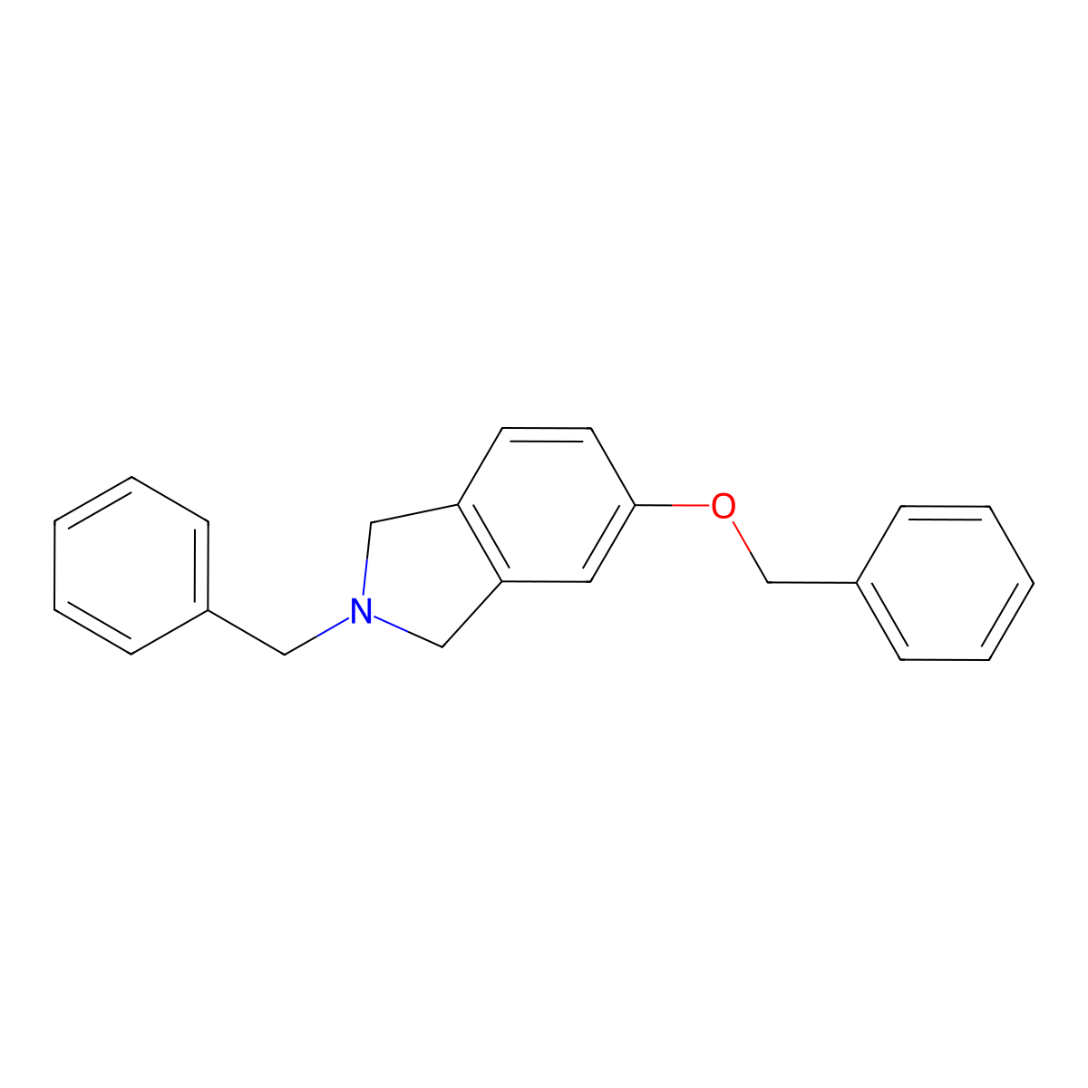 2-Benzyl-5-(benzyloxy)isoindoline molecular structure, CAS 2891597-52-5