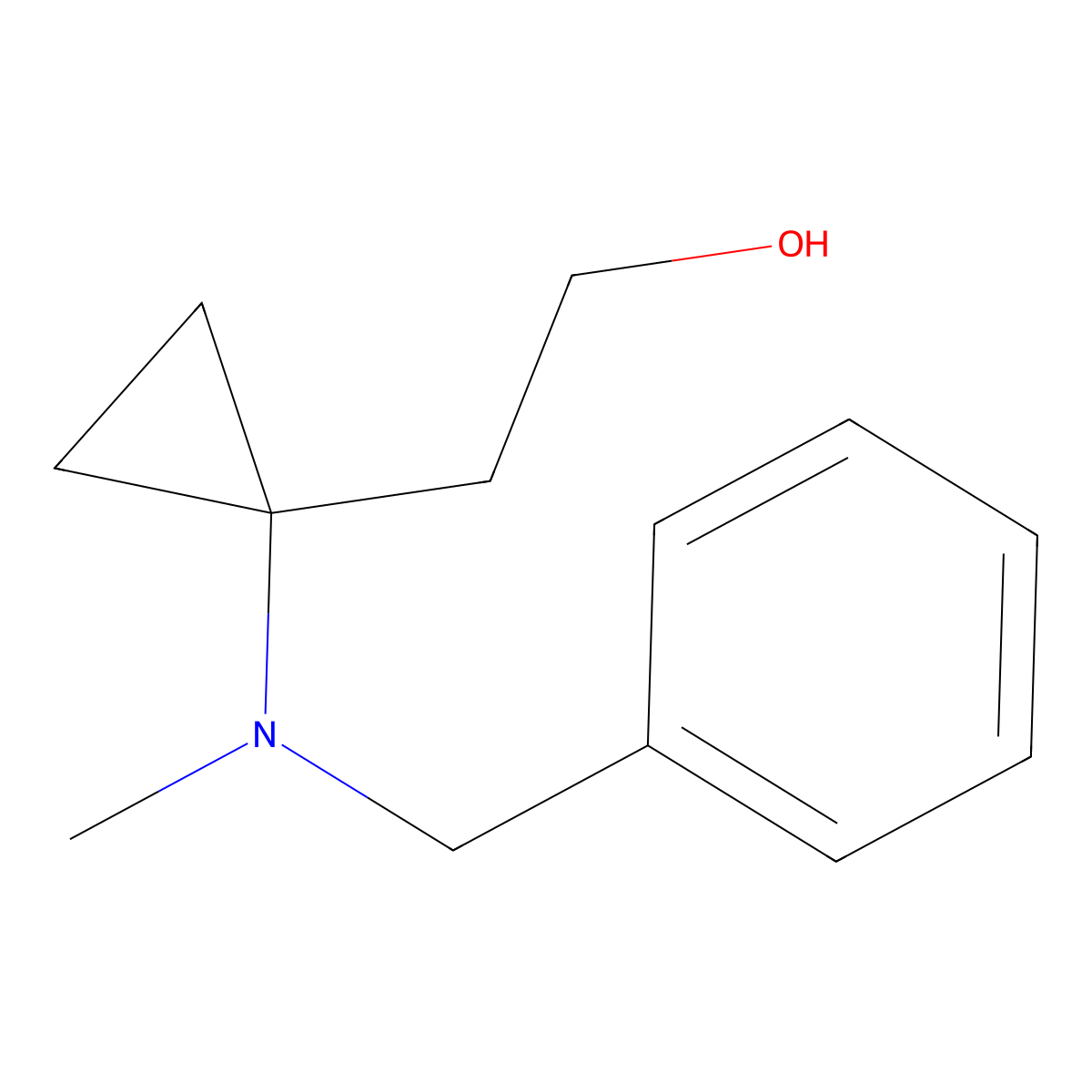2-[1-[Benzyl(methyl)amino]cyclopropyl]ethanol molecular structure, CAS 2891597-95-6