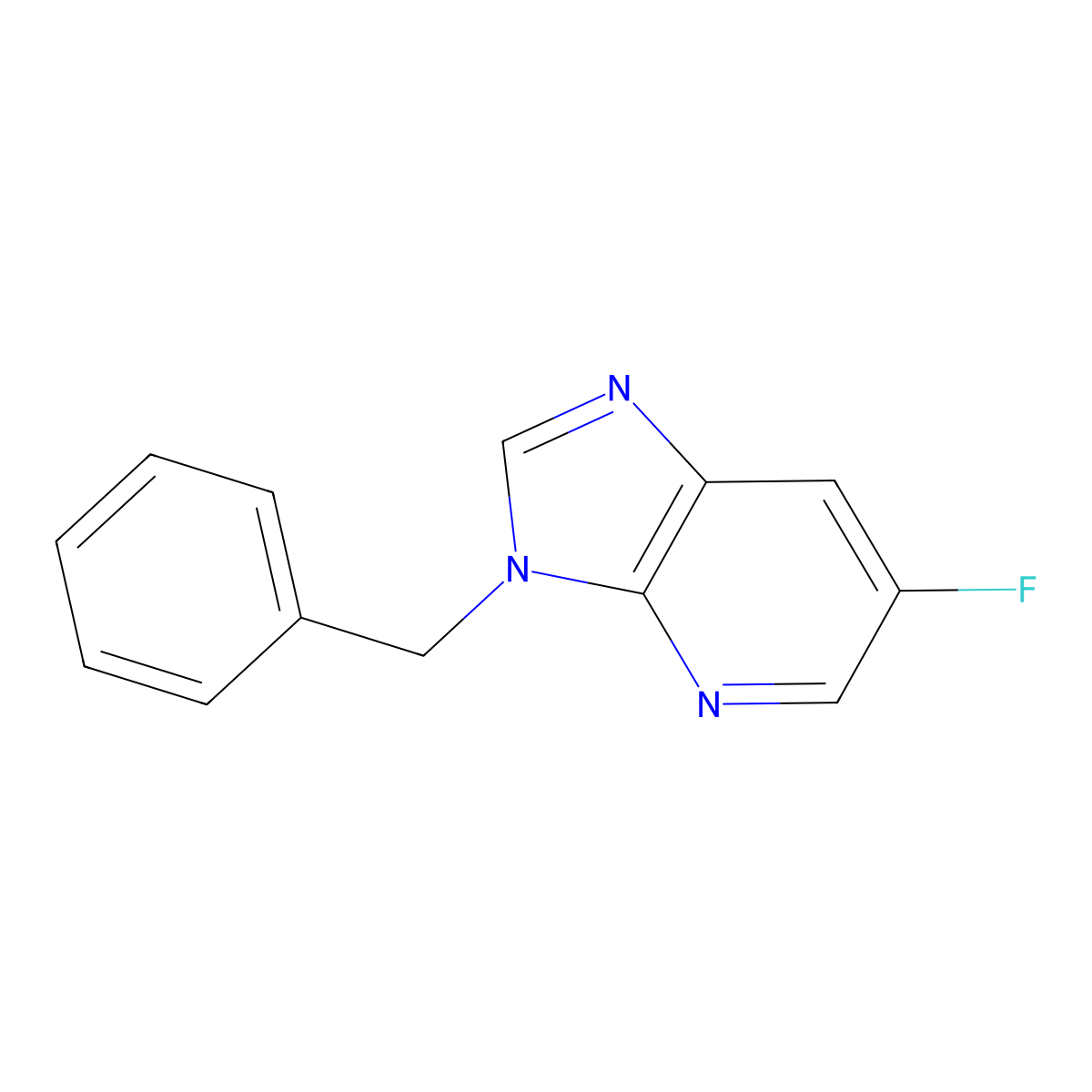 3-Benzyl-6-fluoroimidazo[4,5-b]pyridine molecular structure, CAS 2891598-07-3