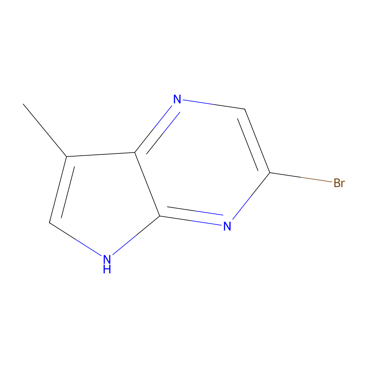 3-bromo-7-methyl-5H-pyrrolo[2,3-b]pyrazine molecular structure, CAS 2891598-26-6