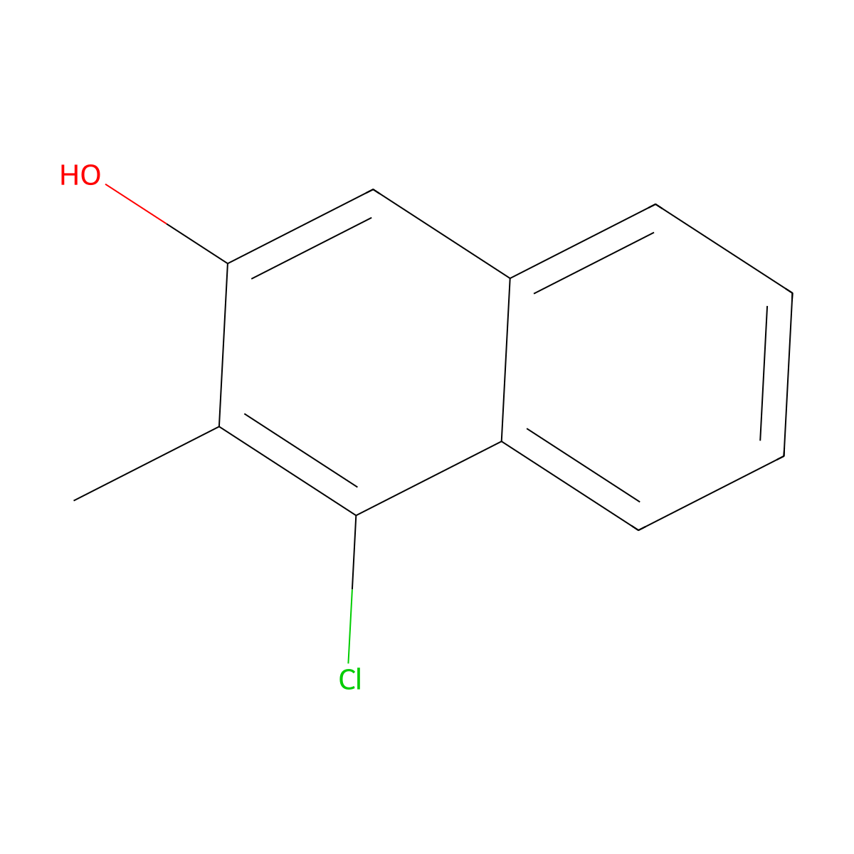 4-Chloro-3-methyl-naphthalen-2-ol molecular structure, CAS 2891598-65-3