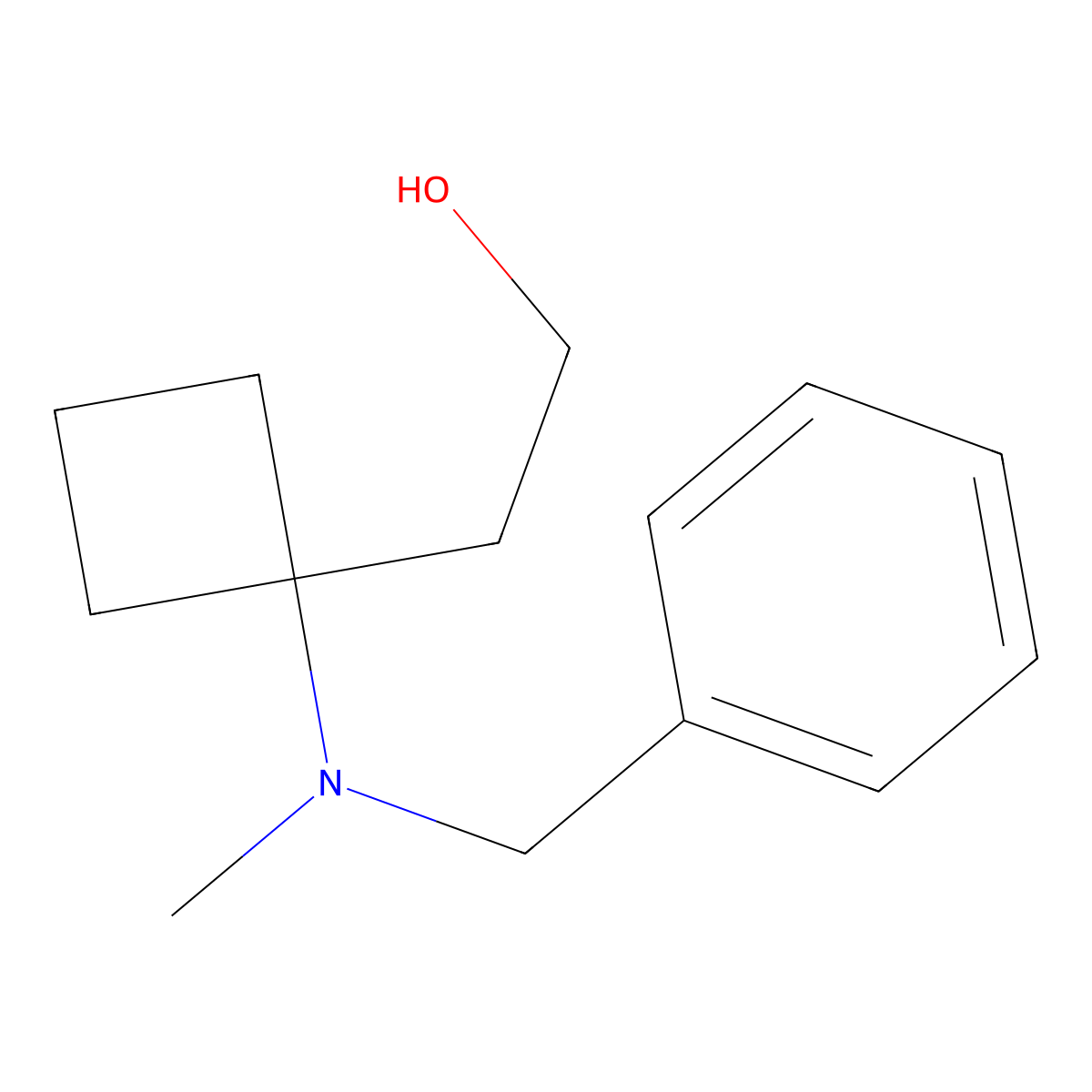 2-[1-[Benzyl(methyl)amino]cyclobutyl]ethanol molecular structure, CAS 2891598-67-5
