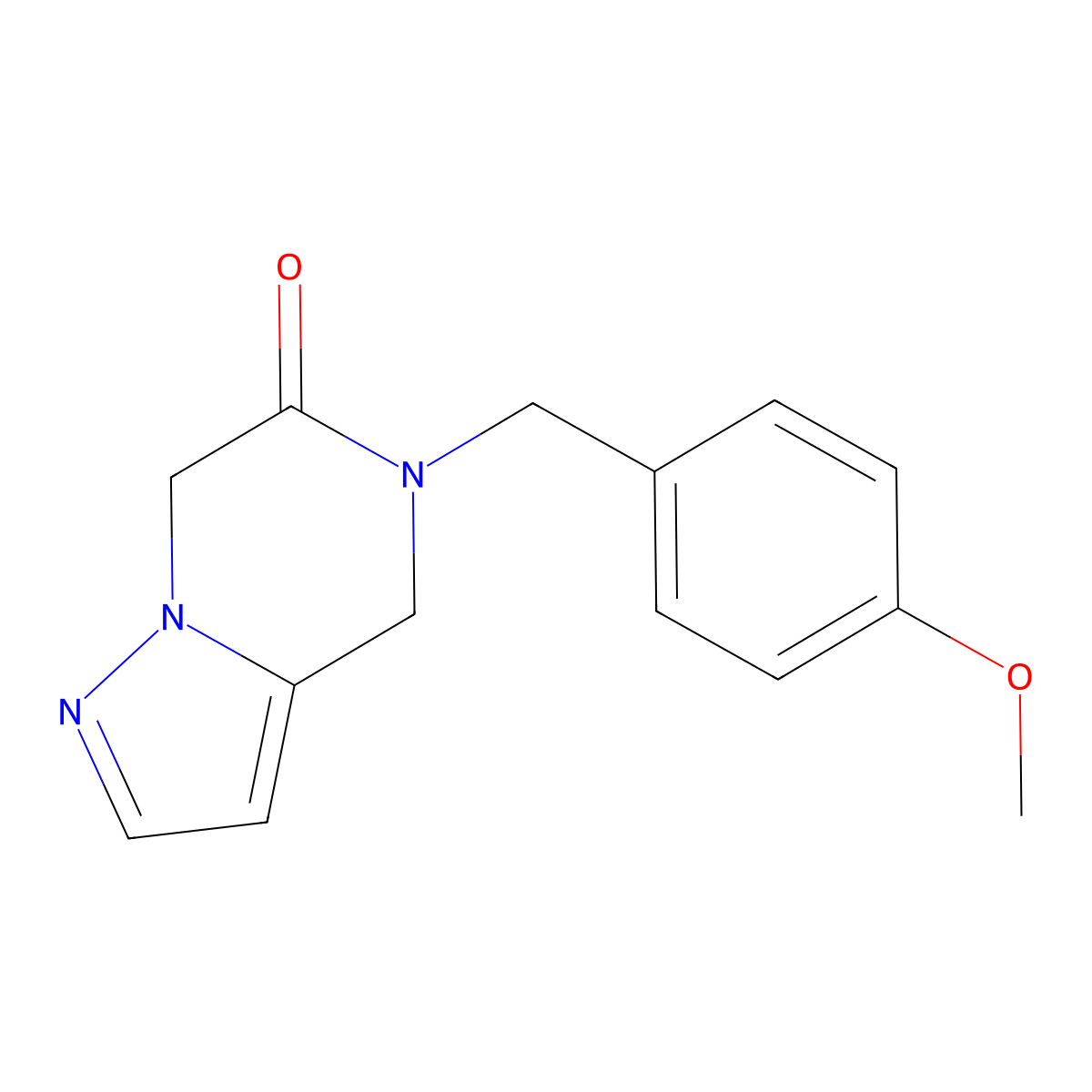 5-[(4-Methoxyphenyl)methyl]-4,7-dihydropyrazolo[1,5-a]pyrazin-6-one molecular structure, CAS 2891598-75-5