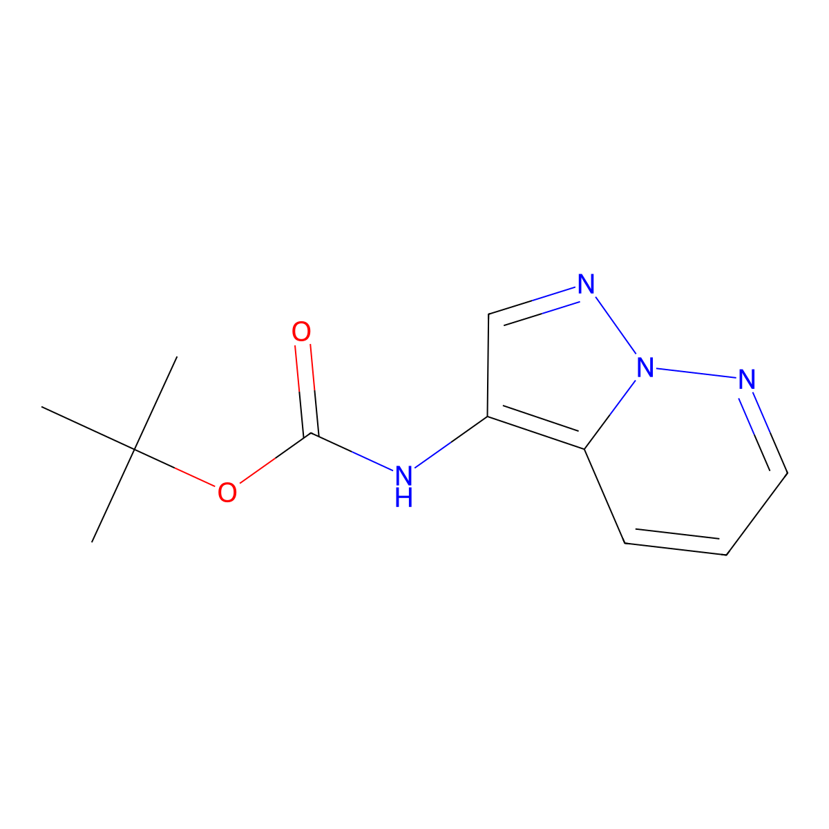 tert-butyl N-pyrazolo[1,5-b]pyridazin-3-ylcarbamate molecular structure, CAS 2891598-87-9