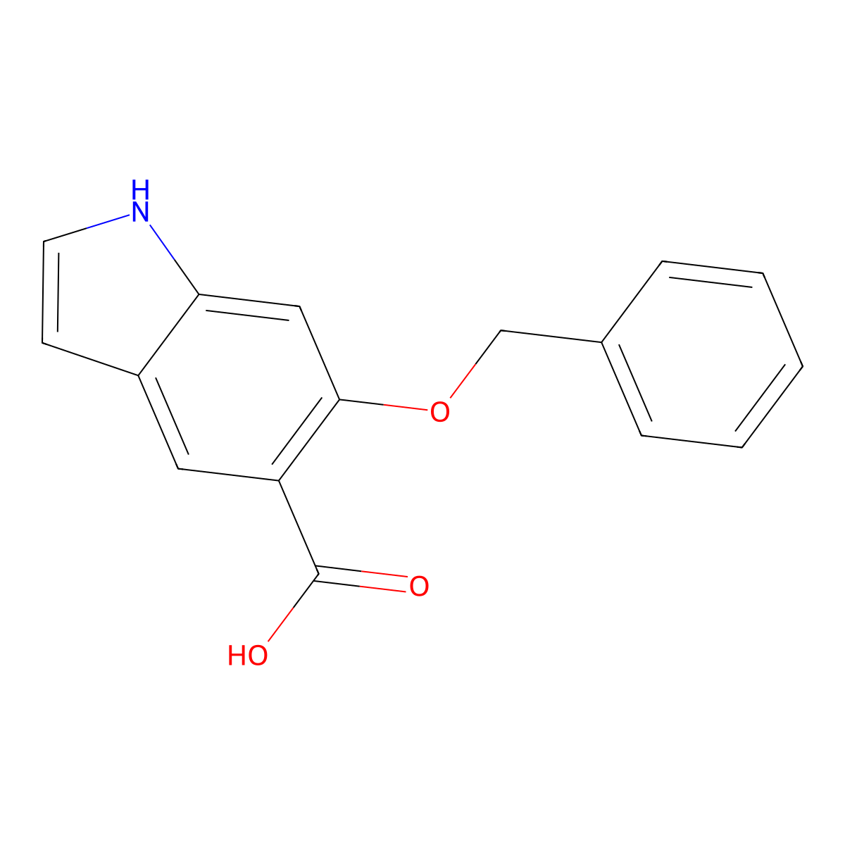 6-(Benzyloxy)-1H-indole-5-carboxylic acid molecular structure, CAS 2891598-89-1
