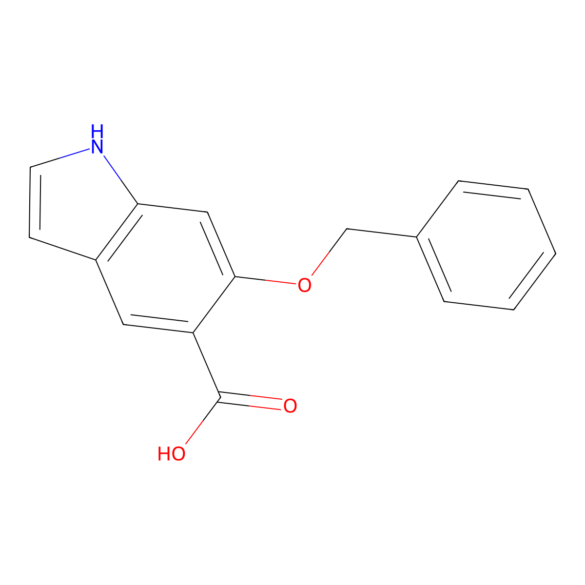 6-(Benzyloxy)-1H-indole-5-carboxylic acid molecular structure, CAS 2891598-89-1