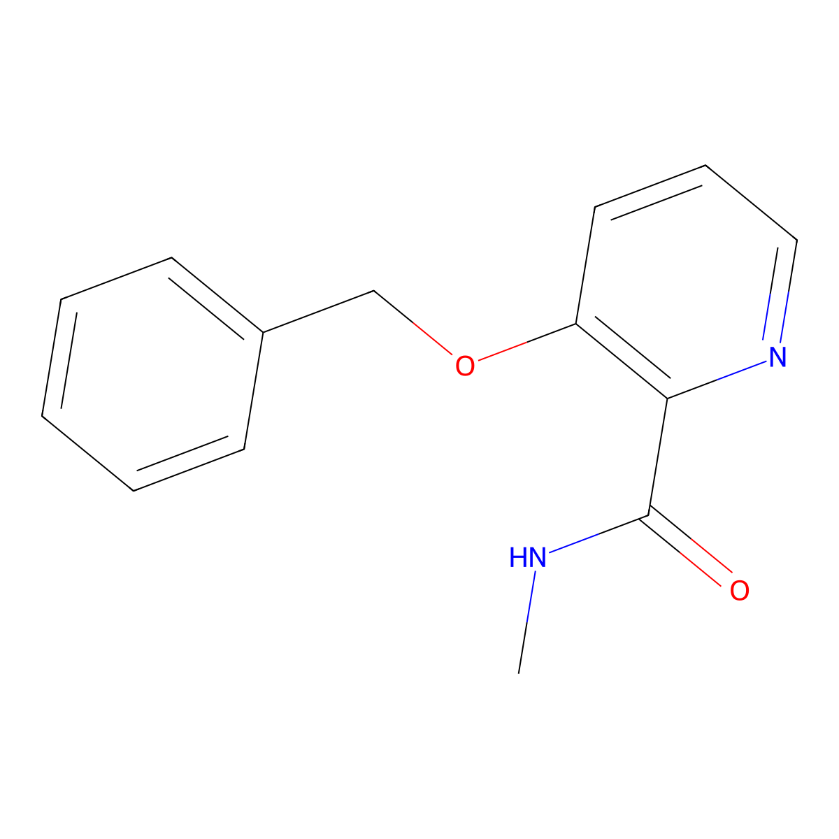 3-(benzyloxy)-N-methylpyridine-2-carboxamide molecular structure, CAS 2891599-01-0