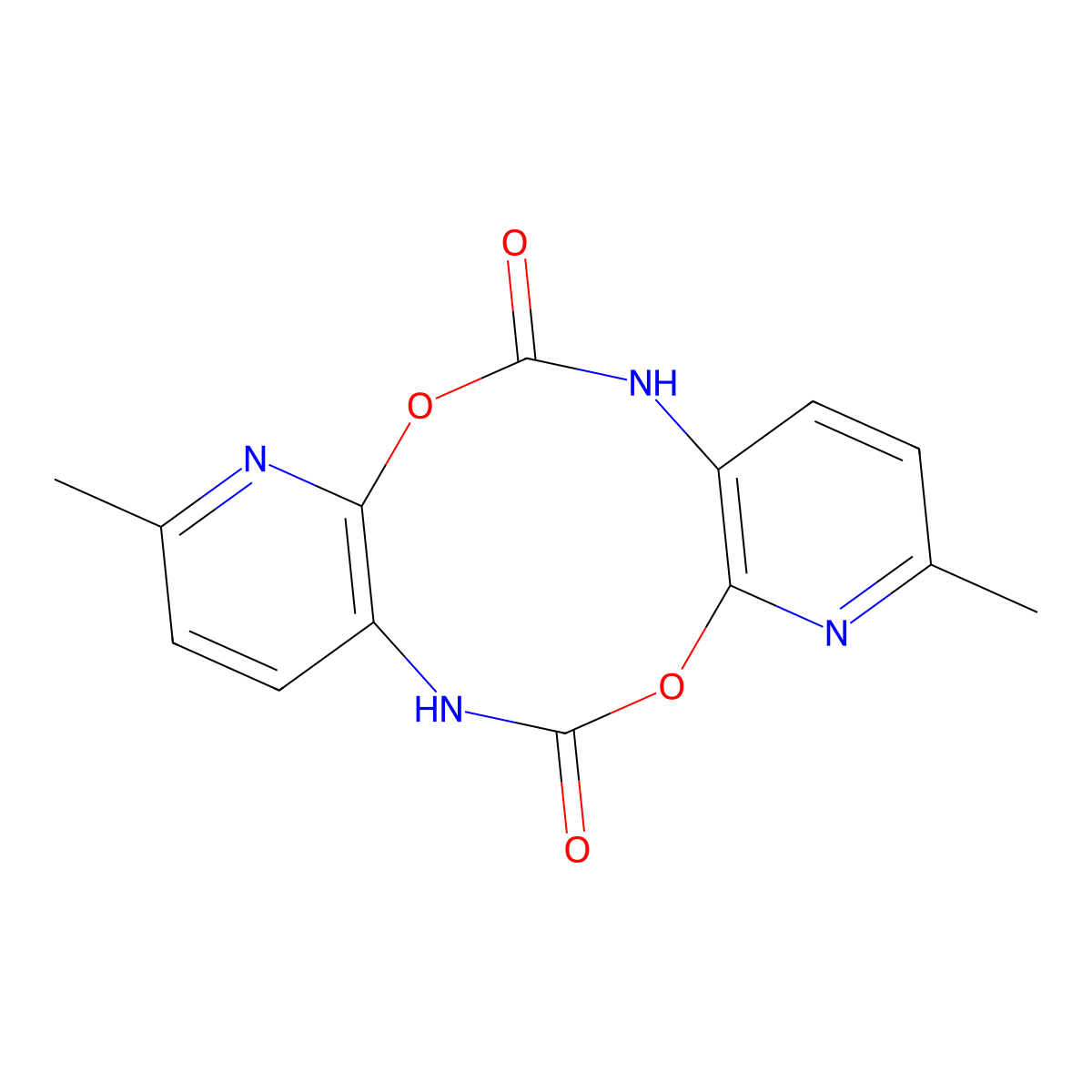2,9-Dimethyldipyrido[3,2-D:3',2'-I][1,6,3,8]dioxadiazecine-6,13(5H,12H)-dione molecular structure, CAS 2891599-15-6
