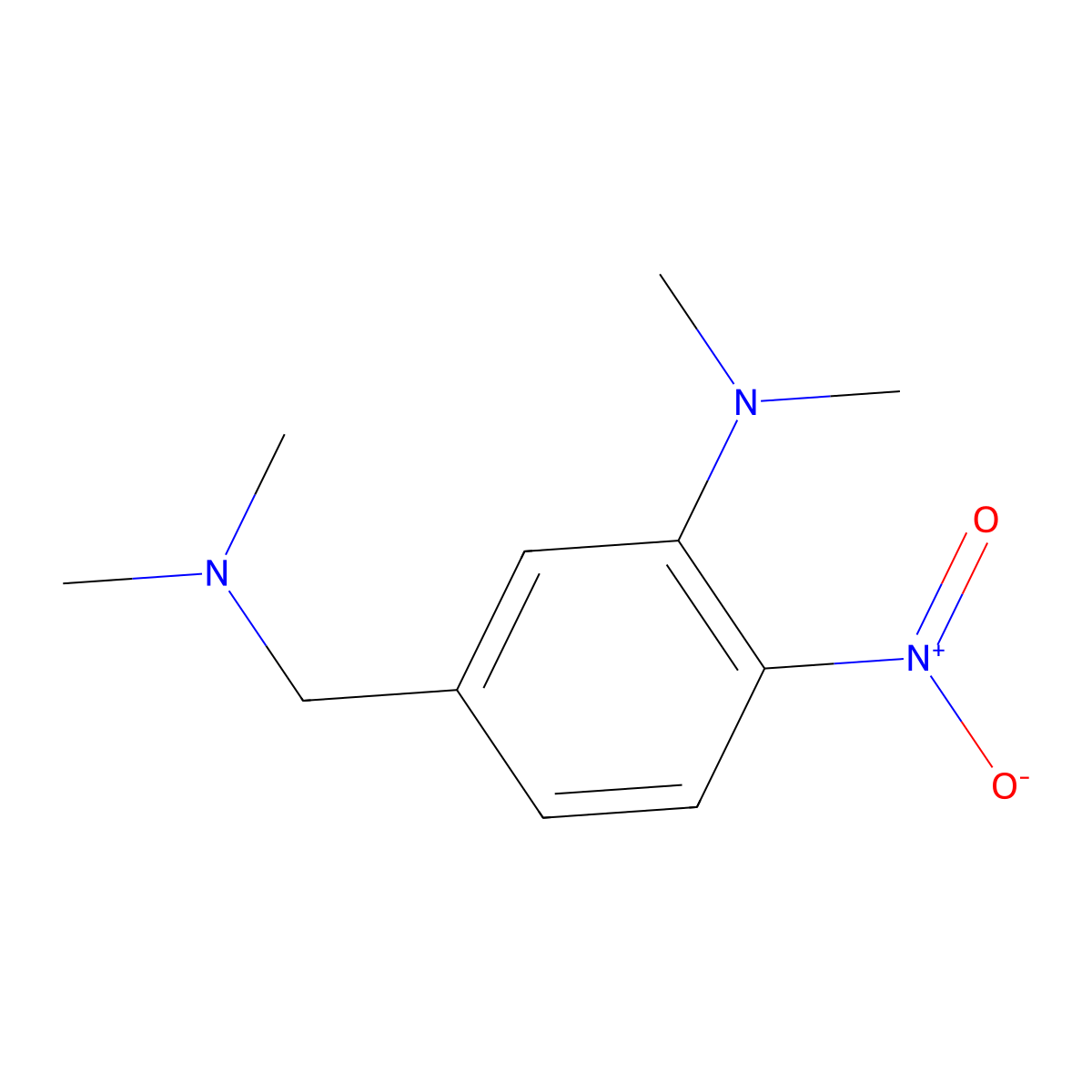 5-[(Dimethylamino)methyl]-N,N-dimethyl-2-nitroaniline molecular structure, CAS 2891599-95-2