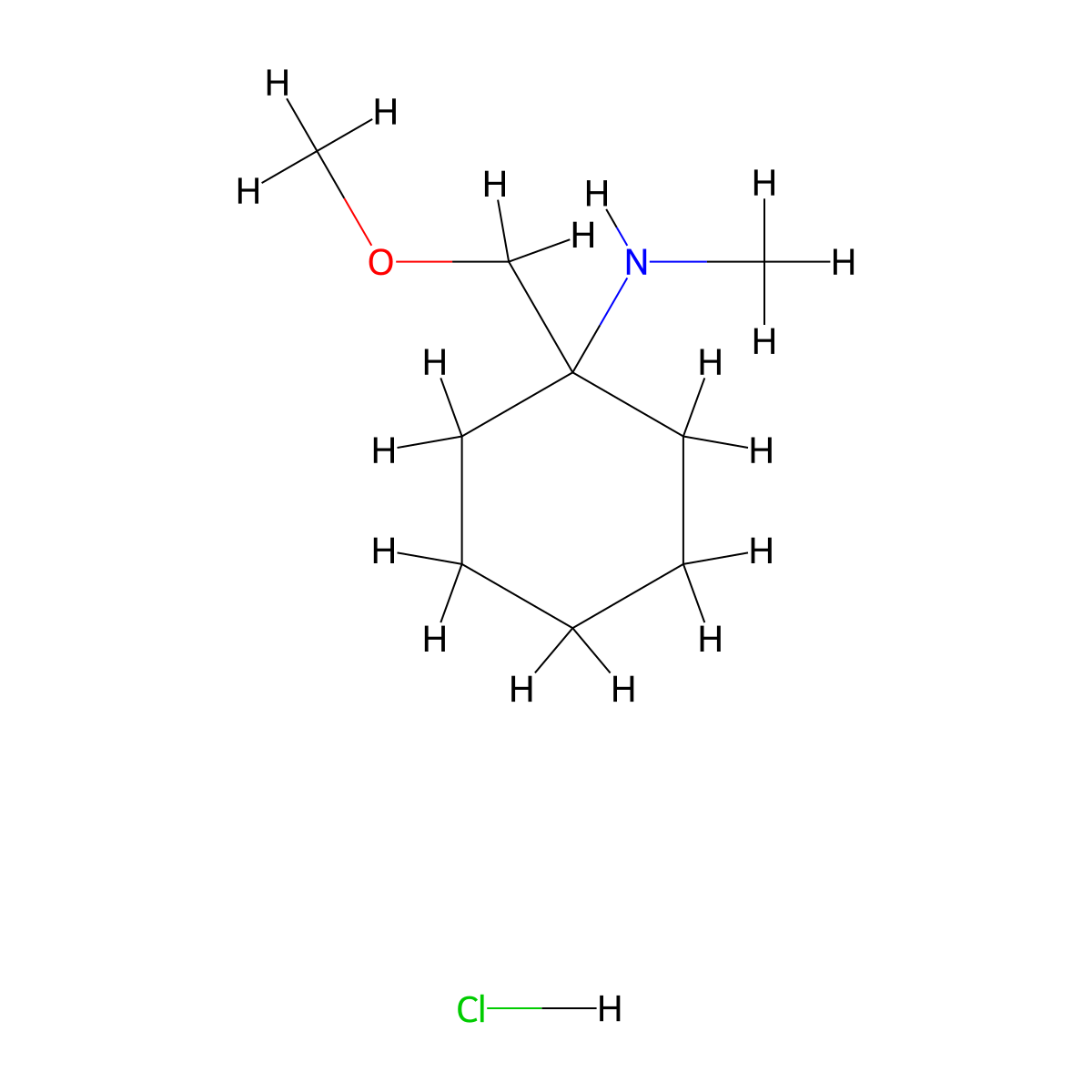1-(methoxymethyl)-N-methyl-cyclohexanamine;hydrochloride molecular structure, CAS 2891599-98-5