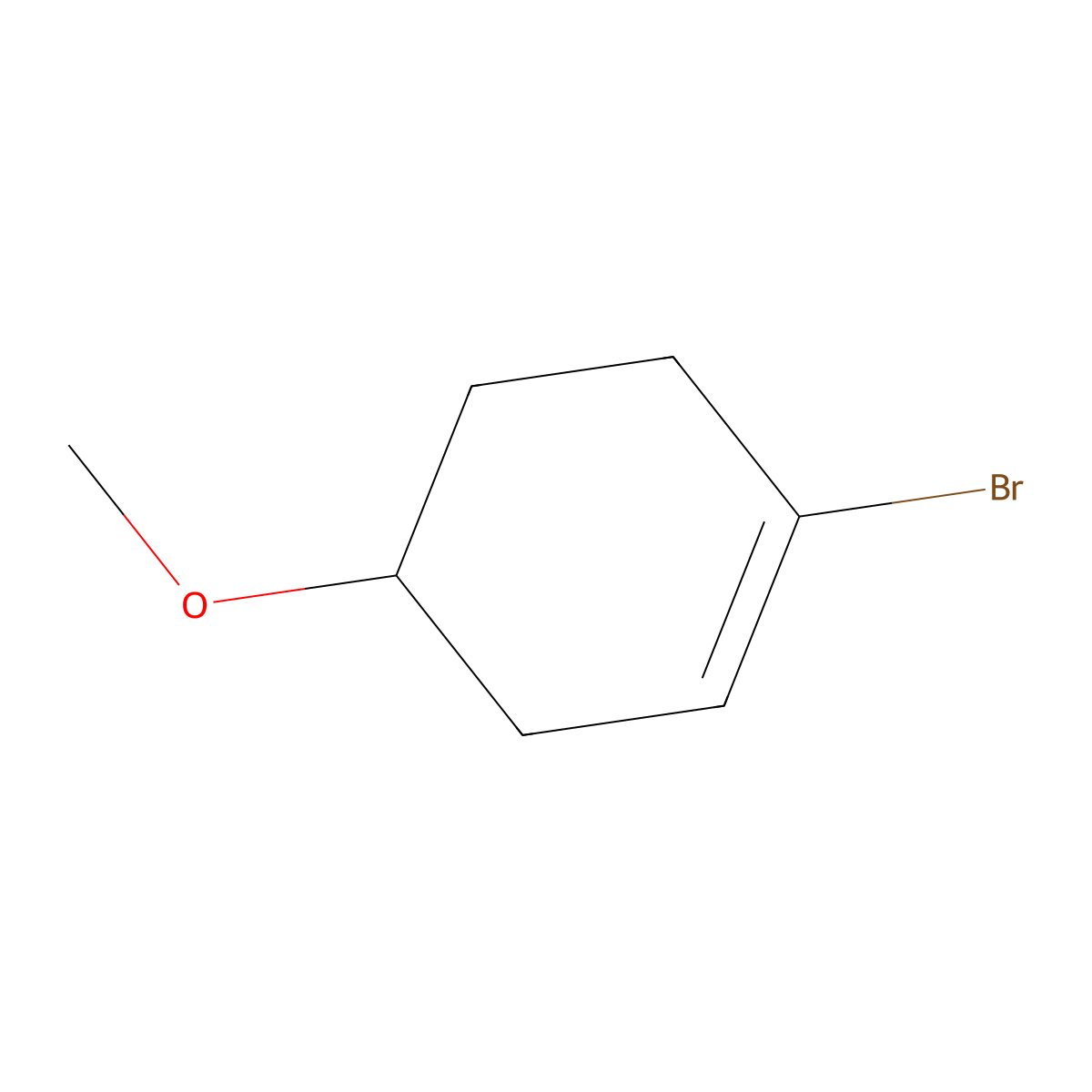 1-Bromo-4-methoxy-cyclohexene molecular structure, CAS 2891600-00-1