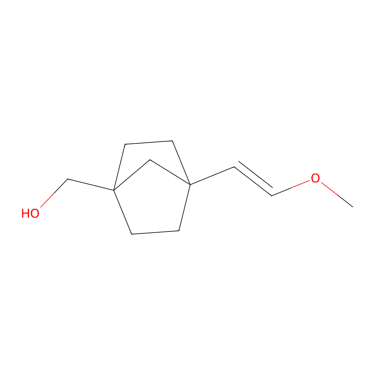 [4-(2-Methoxyvinyl)norbornan-1-yl]methanol molecular structure, CAS 2891606-53-2