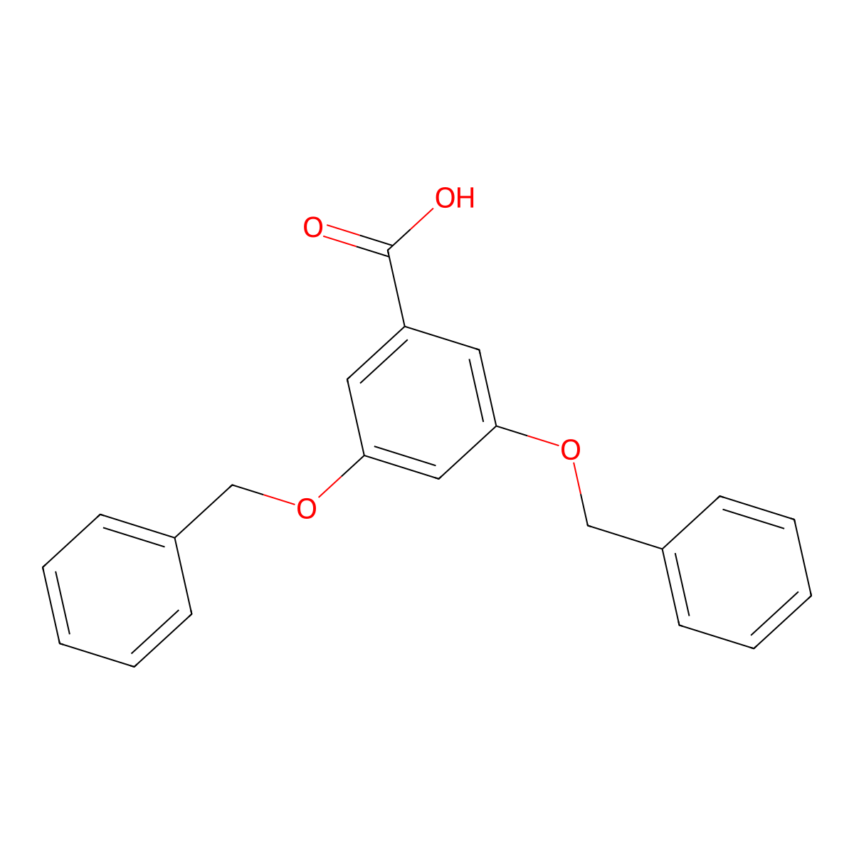 3,5-Bis(phenylmethoxy)benzoic acid molecular structure, CAS 28917-43-3