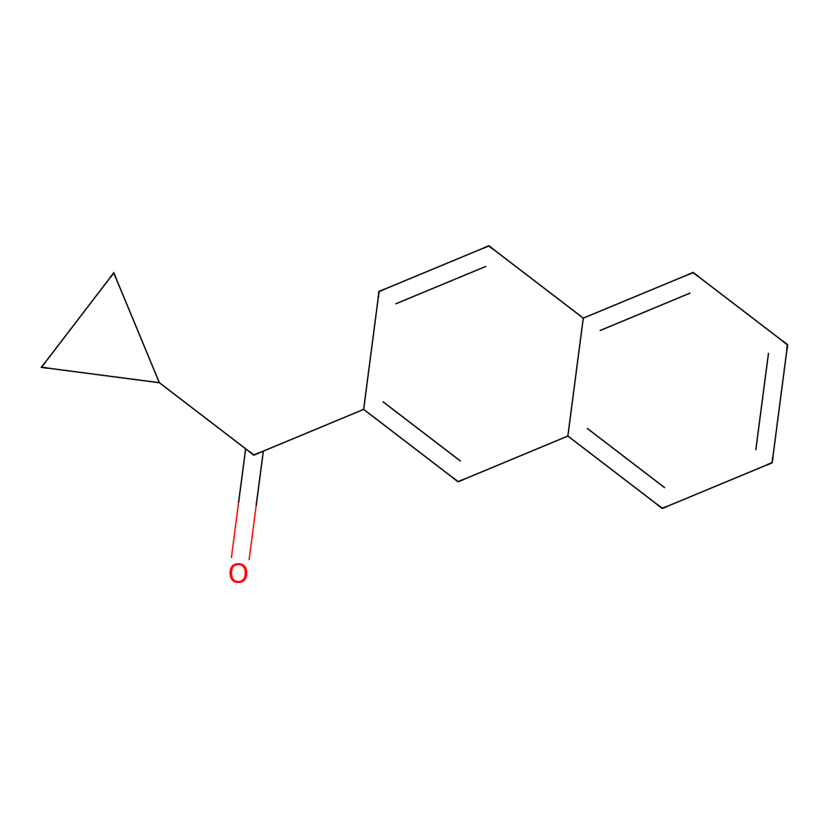 Cyclopropyl(naphthalen-2-yl)methanone molecular structure, CAS 28918-14-1