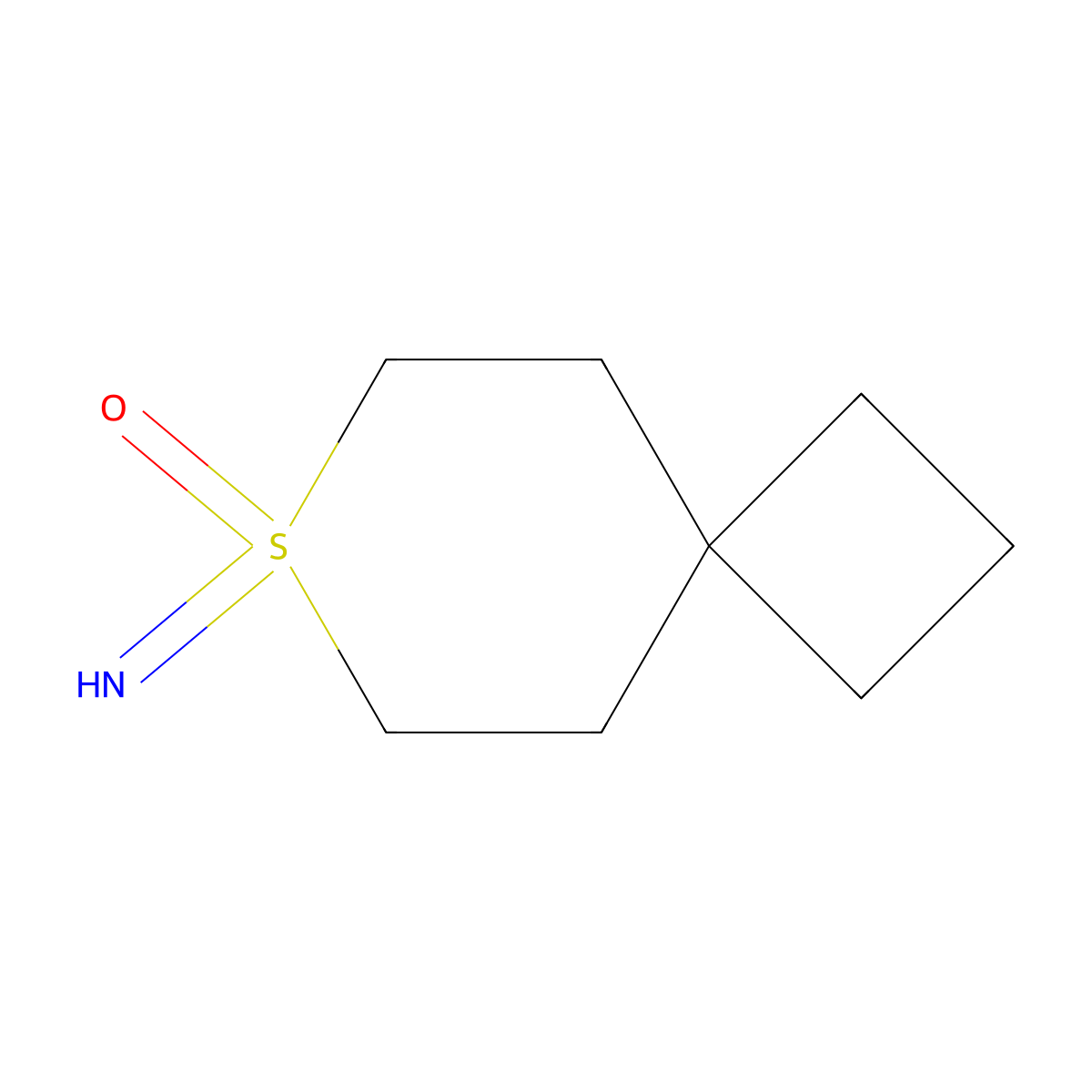 7-Imino-7lambda6-thiaspiro[3.5]nonane 7-oxide molecular structure, CAS 2891908-18-0