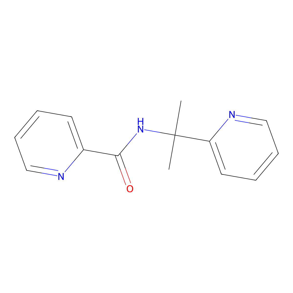 N-(2-(Pyridin-2-yl)propan-2-yl)picolinamide molecular structure, CAS 2891957-04-1
