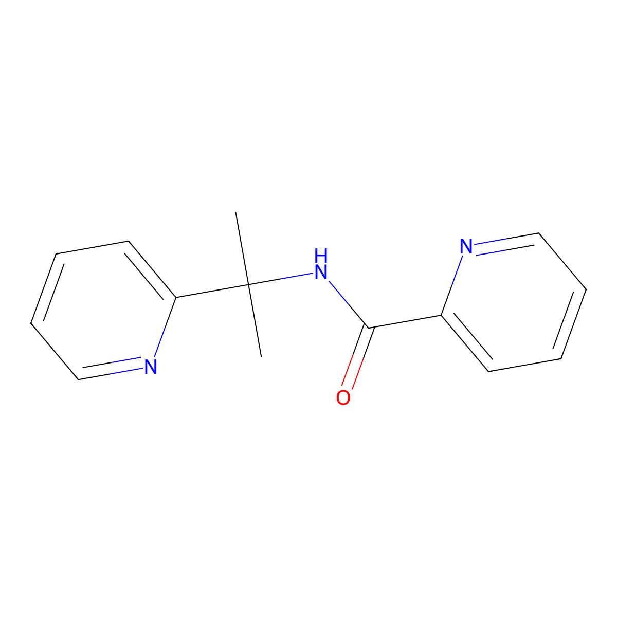 N-(2-(Pyridin-2-yl)propan-2-yl)picolinamide molecular structure, CAS 2891957-04-1
