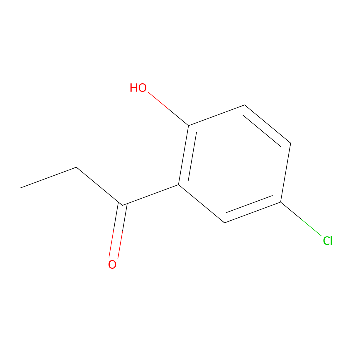 5'-Chloro-2'-hydroxypropiophenone molecular structure, CAS 2892-16-2