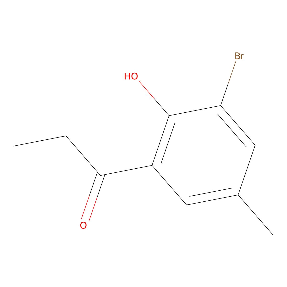 1-(3-Bromo-2-hydroxy-5-methyl-phenyl)propan-1-one molecular structure, CAS 2892-30-0