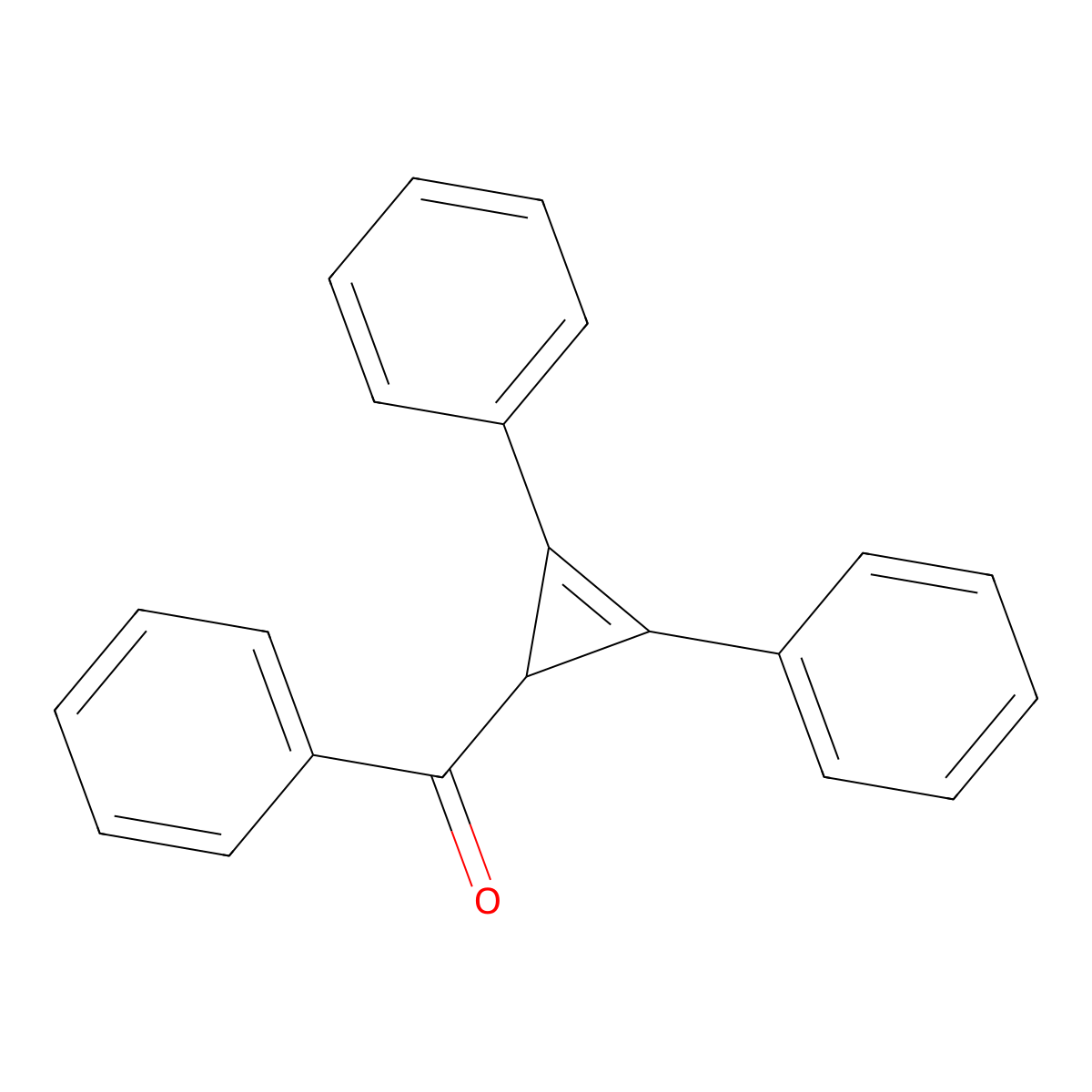 (2,3-Diphenylcycloprop-2-en-1-yl)-phenylmethanone molecular structure, CAS 2892-41-3