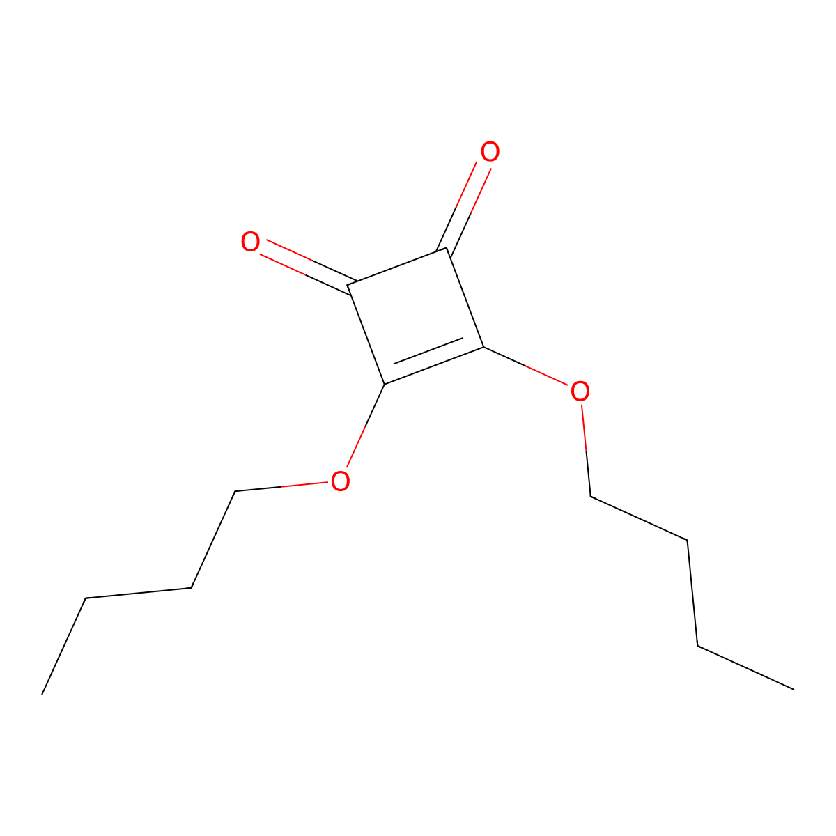 Dibutyl squarate molecular structure, CAS 2892-62-8